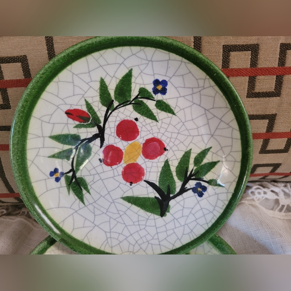 Vintage Japanese Dessert Plates, Salad